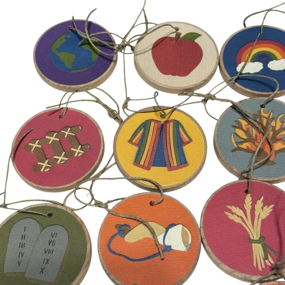Jesse Tree Ornaments 25 solid hardwood discs (.25in thick) Christmas Tree